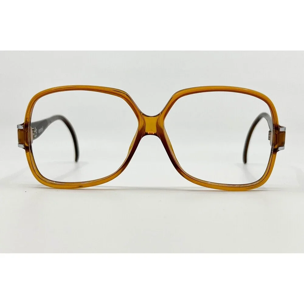 Optyl Eyeglass Frames Women Amber Vintage 1053-10 53-10 53mm